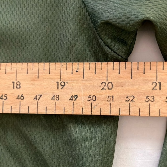 Bass Pro Shops Olive Camo Long Sleeve tech fabric shirt - Picture 5 of 15